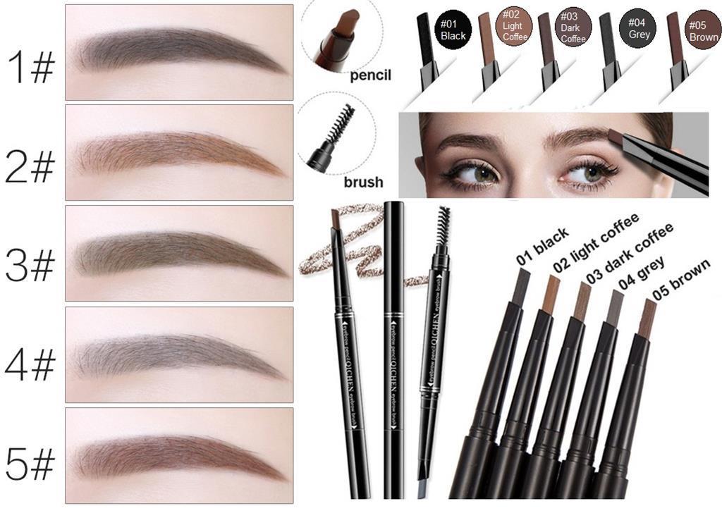 SBM®Waterproof Automatic Rotation Eyebrow Liner Pencil Makeup Eyebrows Pen&Brush