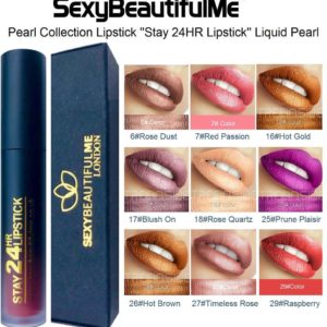 SexyBeautifulMe®Pearl Lipstick Liquid-Stay 24HR Lipstick-Long Lasting Waterproof