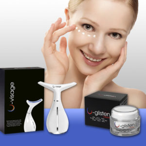 U-Glisten Device For Removing Eye Bags&Wrinkles without Surgery-Cream & Device