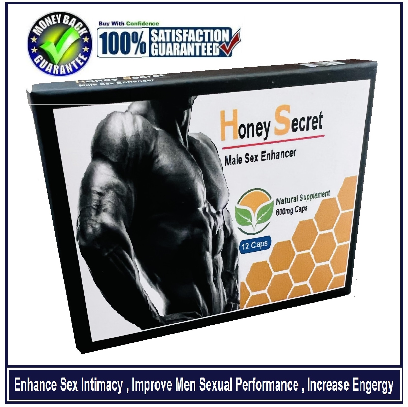 ” Honey Secret ” Sex Caps/Pills For Men-HARDER, LONGER, STRONGER SEX PERFORMANCE