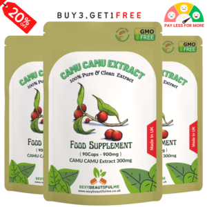 Camu Camu Capsules 900mg-Highest Natural Vitamin C, Immunity & Help Adrenals