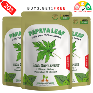 Papaya Leaf Extract Capsules 12000mg-Blood health & Blood Sugar Support