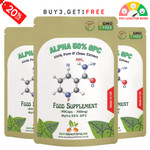 Alpha 50% GPC 700mg Capsules-Effective&Veg Caps -Cognitive & Athletes Support