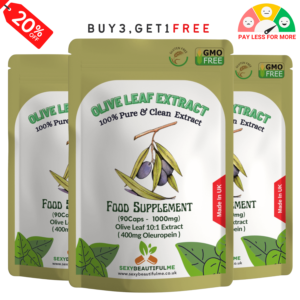 Olive Leaf Extract Capsules 10000mg(400mg Oleuropein)-Weight Loss&Boosts Immunty