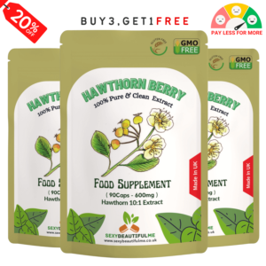 Hawthorn Berry Extract Capsules 6000mg-Veg Cap-Antioxidants, Cholesterol Support