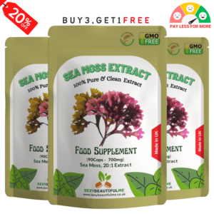 Sea Moss Capsules 14000mg , 100% Clean & Natural Vegan Capsules Genuine Sea Moss