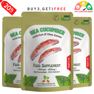 SEA CUCUMBER Capsules 4500mg-Vegan Capsules-Joint Health & antioxidants