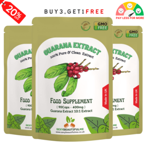 Guarana Extract Capsules 4000mg, Weight Loss, Fatigue & Energy Up-90 Capsules