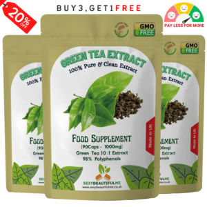 Green Tea Extract Capsule-10,000mg-98%Polyphenols,80%Catechin,50%EGCG-Fat Burner